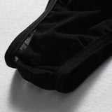 Sexy zwarte bodystocking Plus size maten S - 5XL