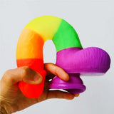 Erodit Regenboog Dildo - Pride LGBTQIA+ kleuren Dildo (4 afmetingen)