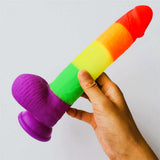 Erodit Regenboog Dildo - Pride LGBTQIA+ kleuren Dildo (4 afmetingen)