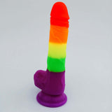 Erodit Regenboog Dildo - Pride LGBTQIA+ kleuren Dildo (4 afmetingen)