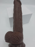 Erodit Brown Chocolate Dildo, 20 cm inclusief glijmiddel